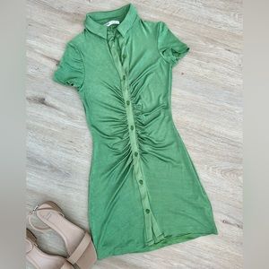 BODYCON GREEN DRESS - PULL&BEAR